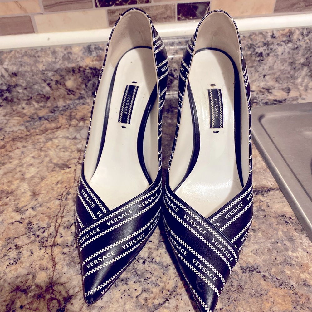 Versace pump heels